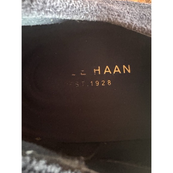 Cole Haan Grand OS Blue Suede Derby Men's Dress Shoes Size 12 Lace Up Plain Toe - Picture 4 of 9